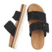 Sandale platforma - negru dama