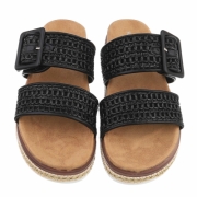 Sandale platforma - negru dama