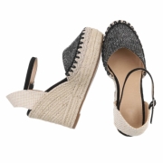Sandale platforma - negru dama