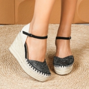 Sandale platforma - negru dama