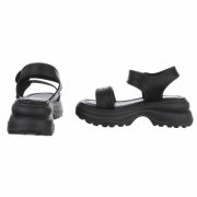 Sandale cu talpa groasa - negru dama