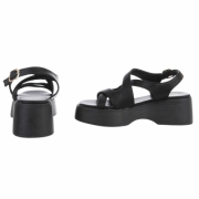 Sandale cu talpa groasa - negru dama