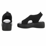 Sandale platforma - negru dama