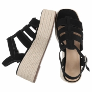 Sandale platforma - negru dama