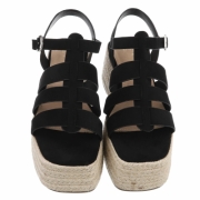 Sandale platforma - negru dama
