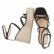 Sandale platforma - negru dama