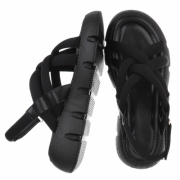 Sandale platforma - negru dama