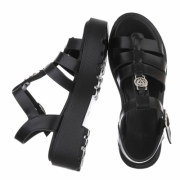 Sandale platforma - negru dama