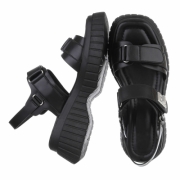 Sandale platforma - negru dama