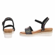 Sandale platforma - negru dama