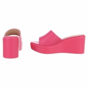 Sandale platforma - roz fuchsia dama