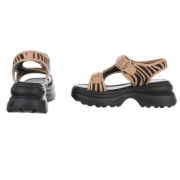 Sandale platforma - zebra dama