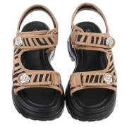 Sandale cu talpa groasa - zebra dama