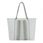 Geanta casual shopper - alb dama