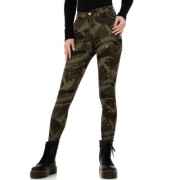 Pantaloni military - Daysie verde military dama