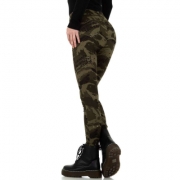 Pantaloni military - Daysie verde military dama