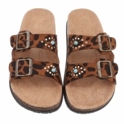 Slapi casual - imprimeu leopard dama