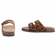 Slapi casual - imprimeu leopard dama