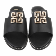 Slapi eleganti fara toc - negru dama