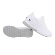 Sneakers cu platforma - alb dama