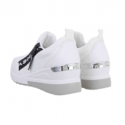 Sneakers cu platforma - alb dama