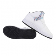 Sneakers inalti- alb negru dama