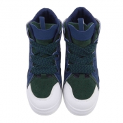 Sneakers cu platforma ascunsa - albastru dama