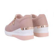 Sneakers cu platforma - culoarea sampaniei dama