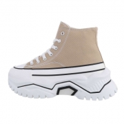 Sneakers platforma - kaki dama