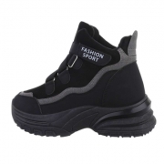 Sneakers High- negru dama
