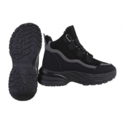 Sneakers High- negru dama