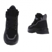 Sneakers High- negru dama
