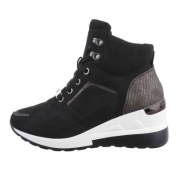 Sneakers inalti- negru dama