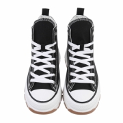 Sneakers inalti- negru dama