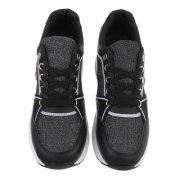 Sneakers inalti- negru dama