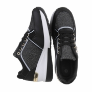Sneakers inalti- negru dama