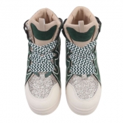 Sneakers cu platforma ascunsa - verde dama