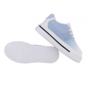 Sneakers platforma - alb dama