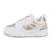 Pantofi sport talpa groasa - alb dama