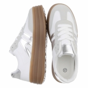 Sneakers josi - argintiu alb dama