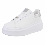 Sneakers platforma - argintiu dama