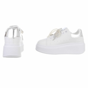 Sneakers platforma - argintiu dama