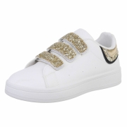 Sneakers cu arici - auriu dama