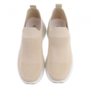 Pantofi sport fara siret - bej dama