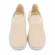 Pantofi sport fara siret - bej dama