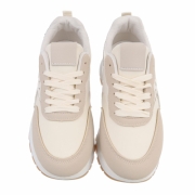 Sneakers cu talpa groasa - bej dama