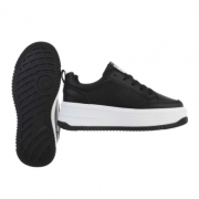 Sneakers cu platforma - negru dama