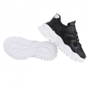 Sneakers talpa groasa - negru dama