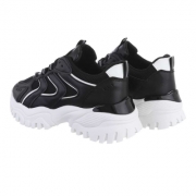 Sneakers talpa groasa - negru dama