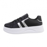 Sneakers platforma - negru dama